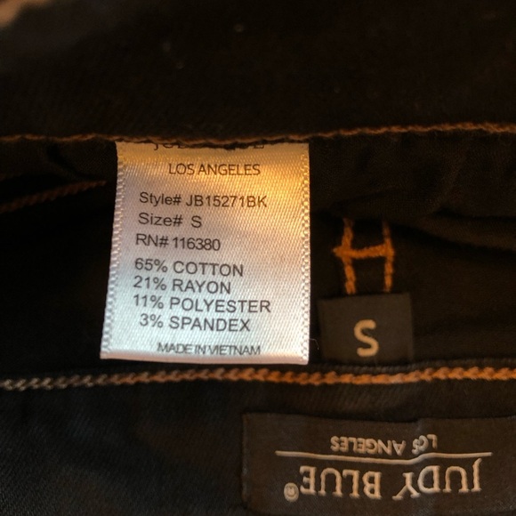 Judy Blue Classic 5 Pocket Dark Denim Jean Shorts Size S - Picture 6 of 7